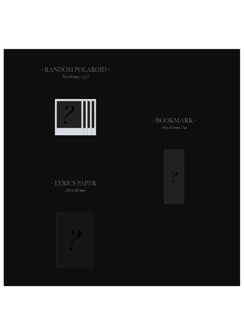 YG Entertainment - Jisoo 1st Single Album Me CD Black Version Including Photobook Selfie Photocard Polaroid Lyrics Book and Bookmark Kpop Music - Image 1