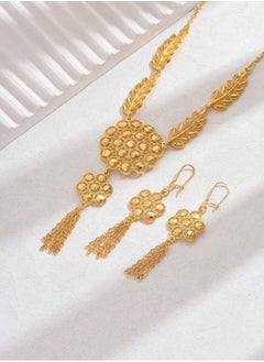 GOLDMAX 21k Gold Plated Necklace & Earrings Jewelry Set For Women  - Image 2