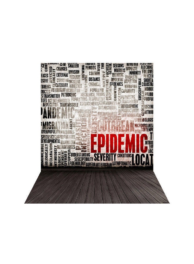 NIBEMINENT Classic Fashion Wooden Floor Photography Background White/Black/Red - Image 1