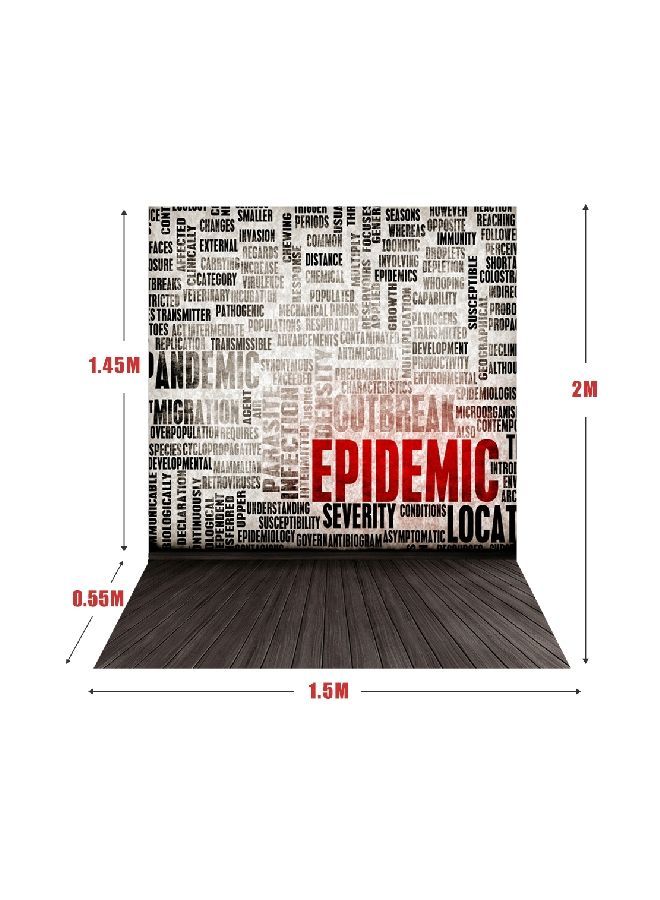 NIBEMINENT Classic Fashion Wooden Floor Photography Background White/Black/Red - Image 2