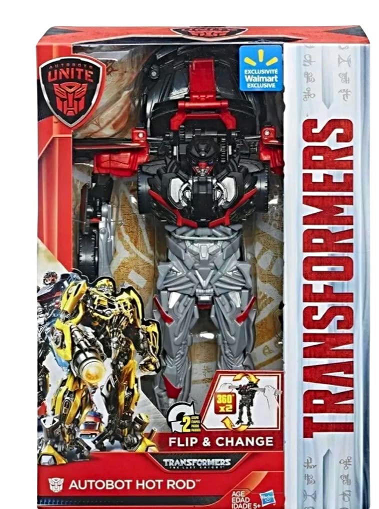 Transformers: The Last Knight Autobots Unite 11-inch Flip & Change Autobot Hot Rod - Image 2
