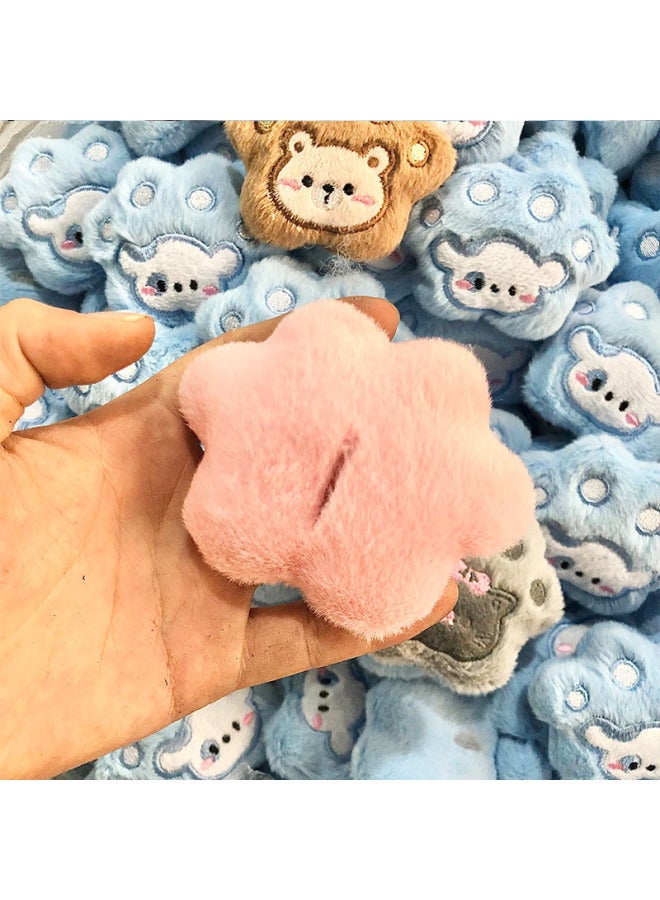 Cute Cartoon Cat's Claw Shape Plush Animal DIY Accessories Decorative Accessories Hat Clothing Accessories Socks Hair Accessories-Specifications:Brown Cat Claw Bear - Image 3