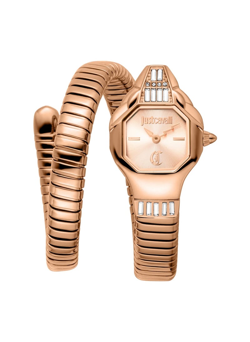 Just Cavalli Brillante Women's Analog Quartz Rose Gold Stainless Steel Watch JC1L326M0045  - Image 1