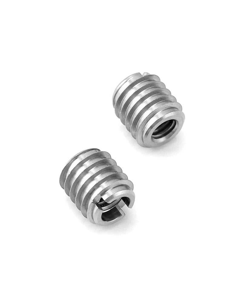woobles Stainless Steel Threaded Insert for Hard-Wood, 1/4-20 Internal Threads 50 Pack 5/8" Long Nut Inserts for Hardwoods, Softwoods, Plywood and Composites 1/4"-20 50 pack - Image 5