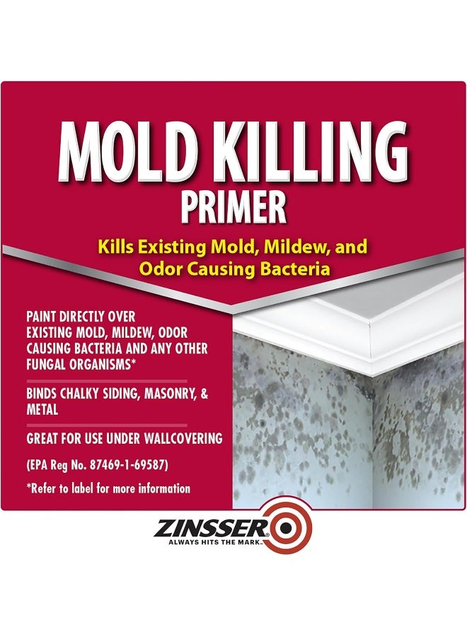 RUST-OLEUM ZINSSER Rust-Oleum 276087 Mold Killing Primer Quart - Image 2