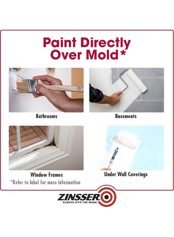 RUST-OLEUM ZINSSER Rust-Oleum 276087 Mold Killing Primer Quart - Image 4