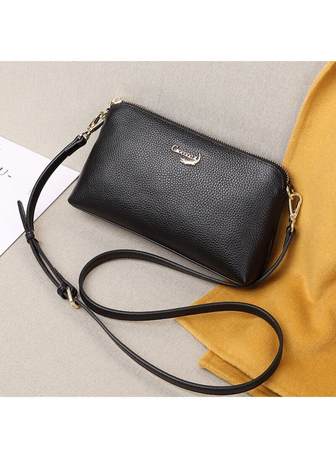 Crocodile Festival Top-grain Leather Casual Underarm Bag, Simple Versatile Shoulder Crossbody Women's Handbag Gift Xt363 - Image 4