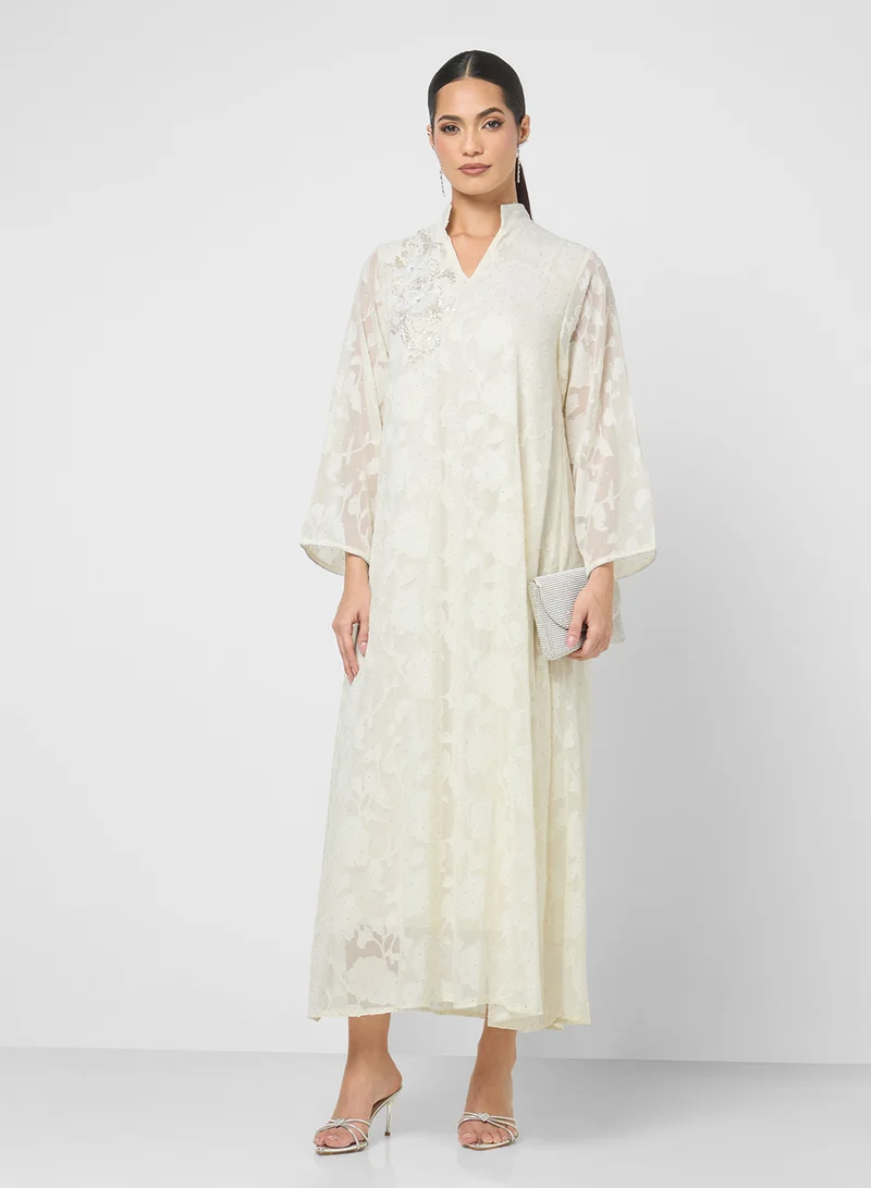 Khizana Embroidered Jalabiya