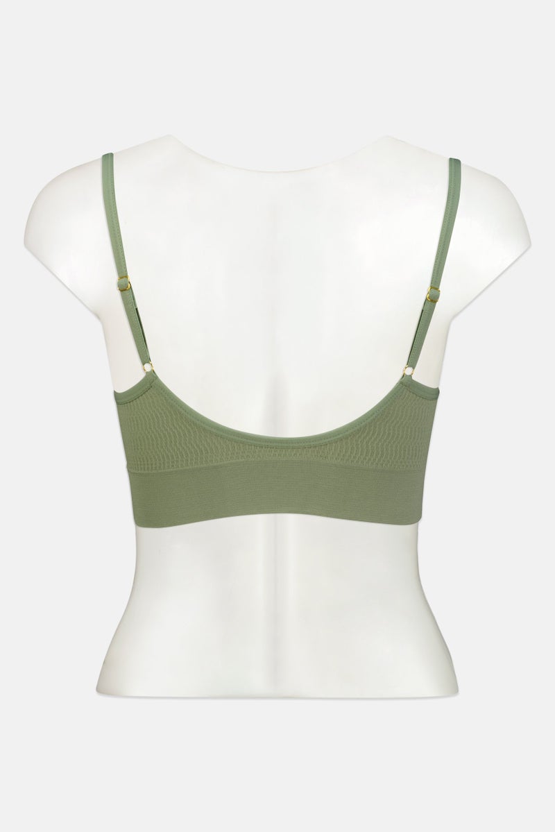 BCBGMAXAZRIA Women 2 Pieces Padded Brand Logo Bra, Multicolor - Image 5