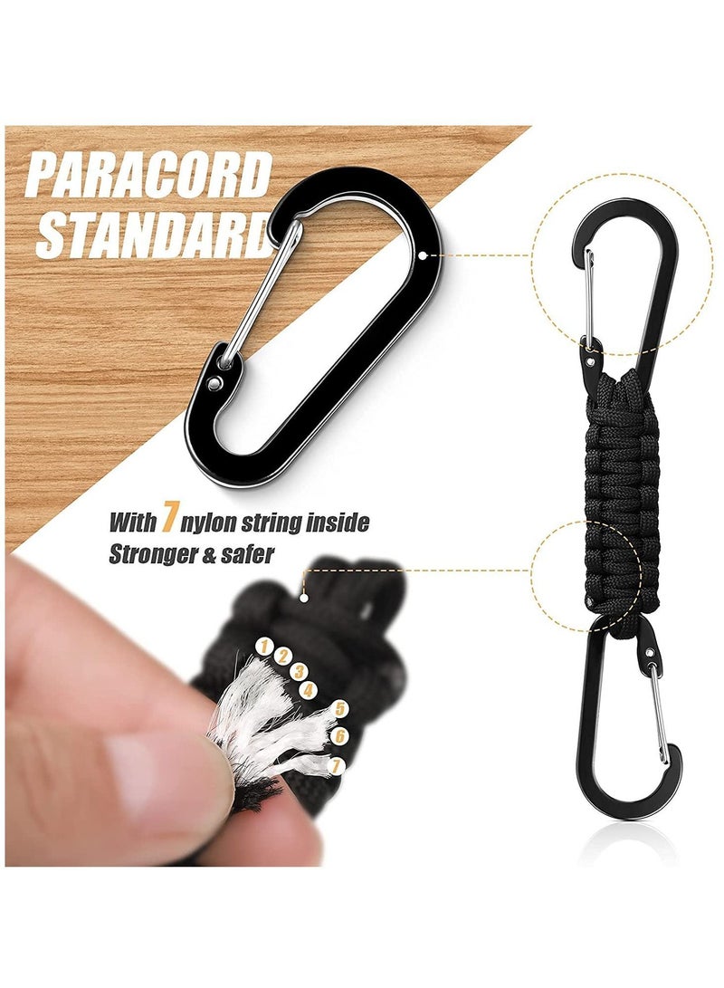 Y&D Keychains Quick Release Braided Lanyard Woven Clips Key Clip For Boys Girls Men Women Hanger With Chain Hooks Stroller Hook Holder Water Bottle Keys Backpack Tools(5 Pieces) - Image 2
