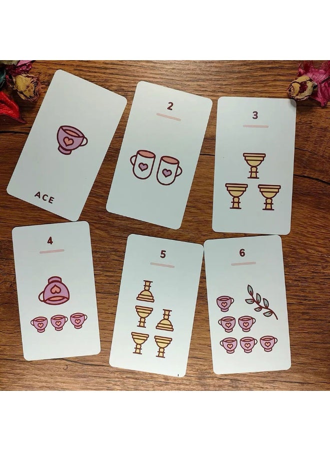 NIBEMINENT Cute Tarot Card Leisure Entertainment Card Set for Family Gatherings Divination Set Tarot Card Board Game - Image 4