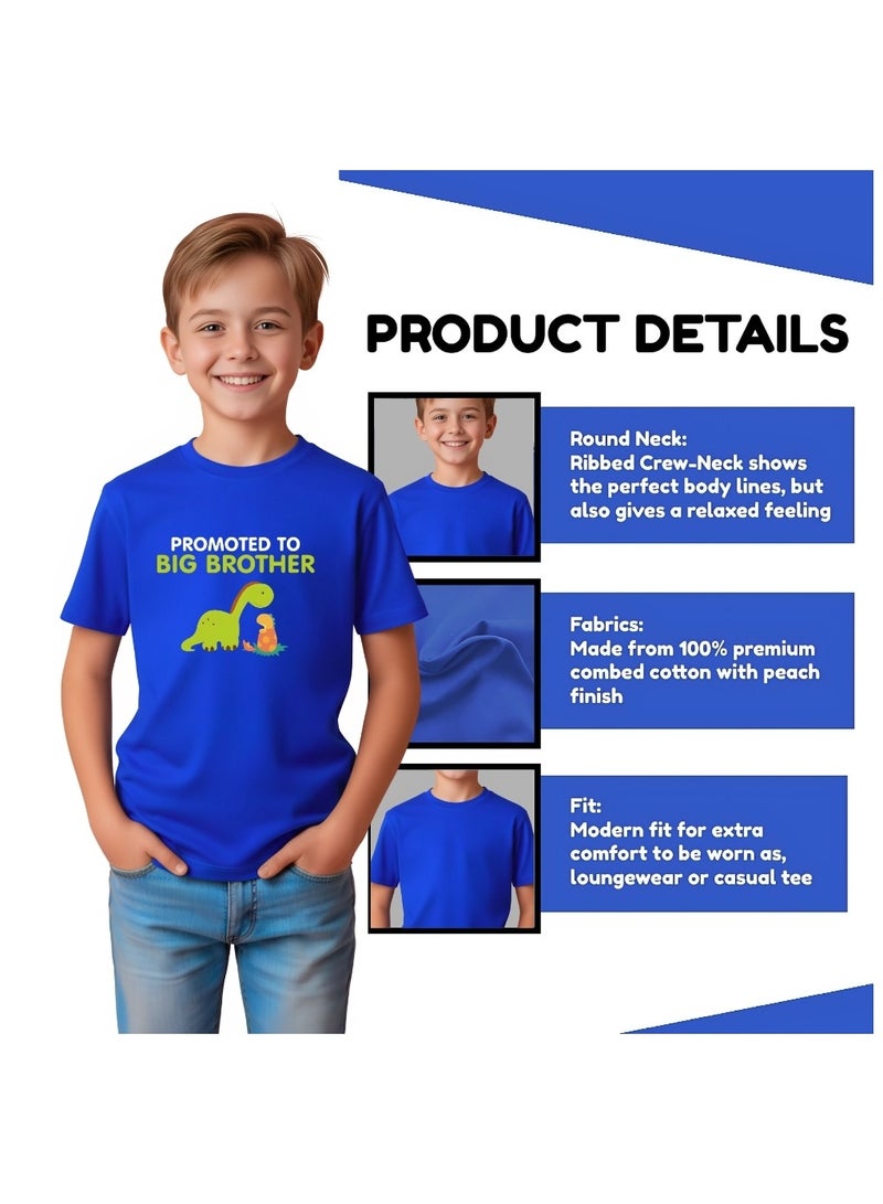 PRINTSHOP4ME Big Brother Kids Boys T-Shirt - Round Neck, Short Sleeve, Soft and Comfortable Tshirt - Big Brother Announcement Tee for Boys with Fun Big Brother Design - Image 4