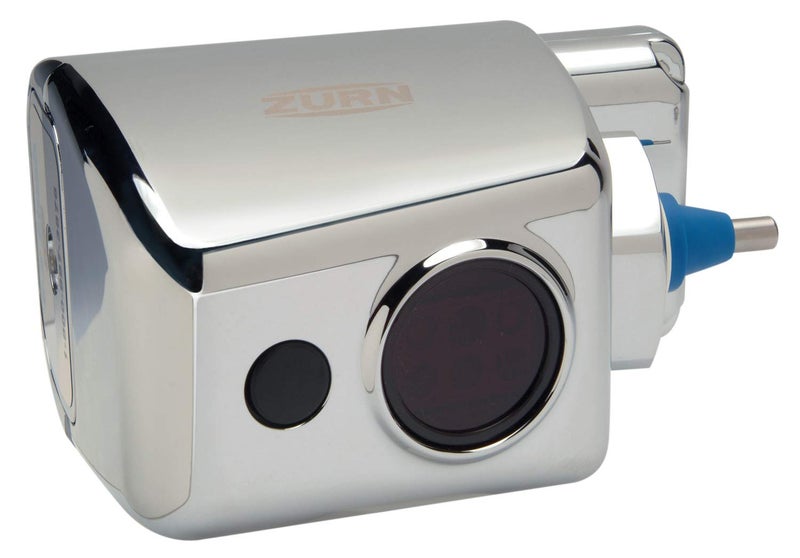Zurn ZERK-CPM AquaSense E-Z Flush Retrofit Kit with Metal Cover, Chrome - Image 1