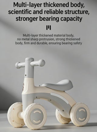 Baby Balance Bike with Wheels,Toddler Balance Bike Trikes with No Pedal for Boys Girls 0-36 Months Safety against Rollover,Toddler Baby Walker Riding Gifts (Grey) - view 2