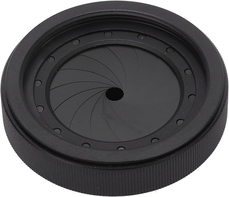 Adjustable Iris Aperture Diaphragm with 1.5mm to 26mm Inner Diameter and 45mm Outer Diameter - M30 to M37 Aluminum Alloy and Stainless Steel Construction for Optical Systems and - Image 3