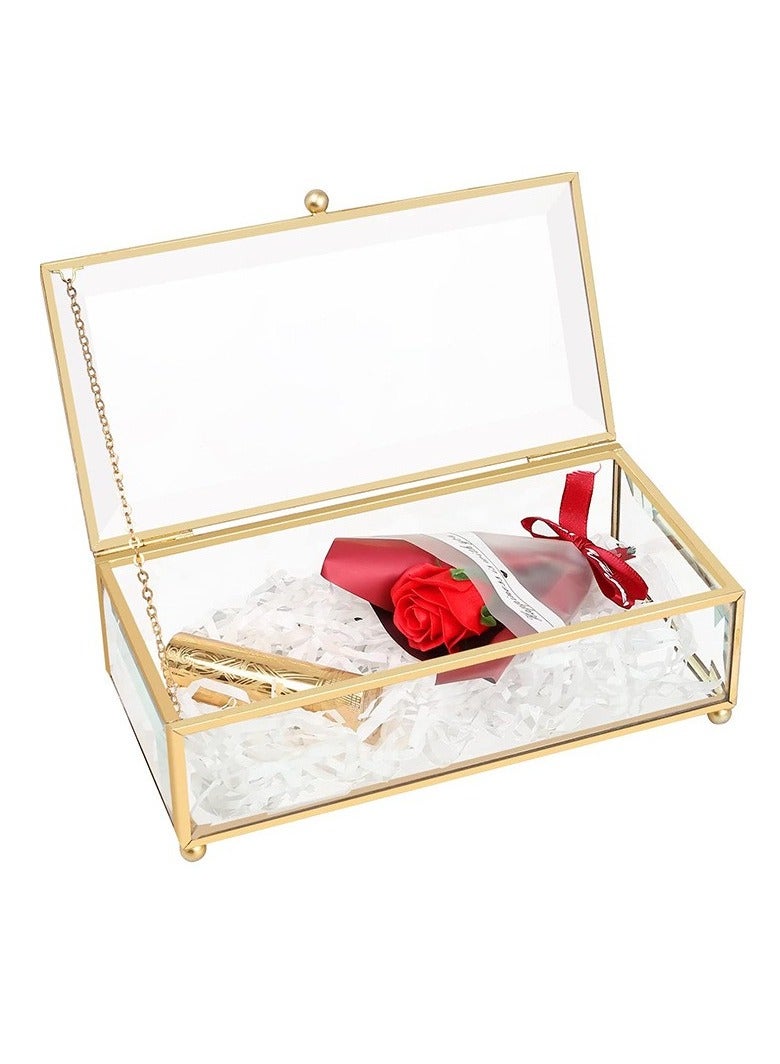 Bukela Decorative Box Clear/Gold - Image 1