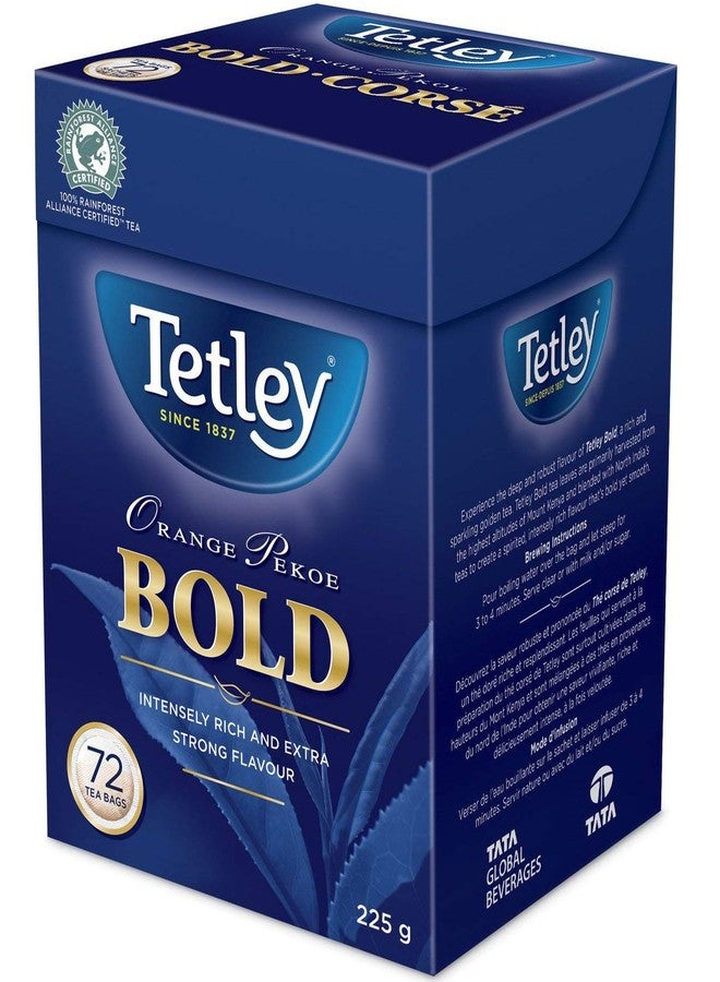 Tetley Bold Orange Pekoe Tea - 72ct/225g {Imported from Canada} - Image 1