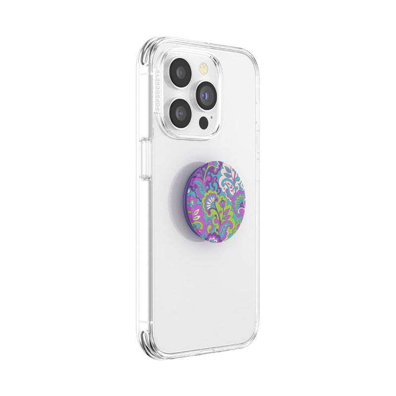 PopSockets Adhesive Phone Grip, Holder, Phone Stand, Plant-Based - Purple Kamp - Image 3