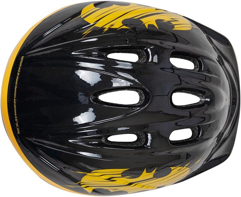 Spartan Batman Kids Helmet for Ages 3–6 | Medium Size 50–52cm | DC Superhero Bike, Skate, and Scooter Safety Gear | Lightweight Shell with Air Vents | Adjustable Chin Strap | SP-9138 - Image 3