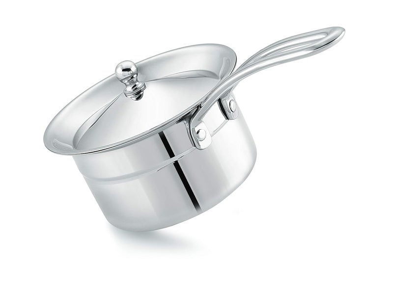 M MUKTI Crafted for Excellence Mukti Premium Stainless Steel Curry Gravy Saucepan with Lid 800 ML - Image 4