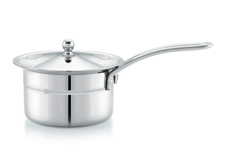 M MUKTI Crafted for Excellence Mukti Premium Stainless Steel Curry Gravy Saucepan with Lid 800 ML - Image 3