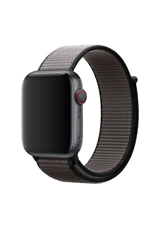 O Ozone Nylon Sport Strap For Apple Watch Series 10 | Ultra 2 | 8 Ultra | 9 | 8 | 7 | 6 , 49/46/45/44/42mm Soft Breathable Adjustable Sport Wristband -Anchor Grey  - Image 1