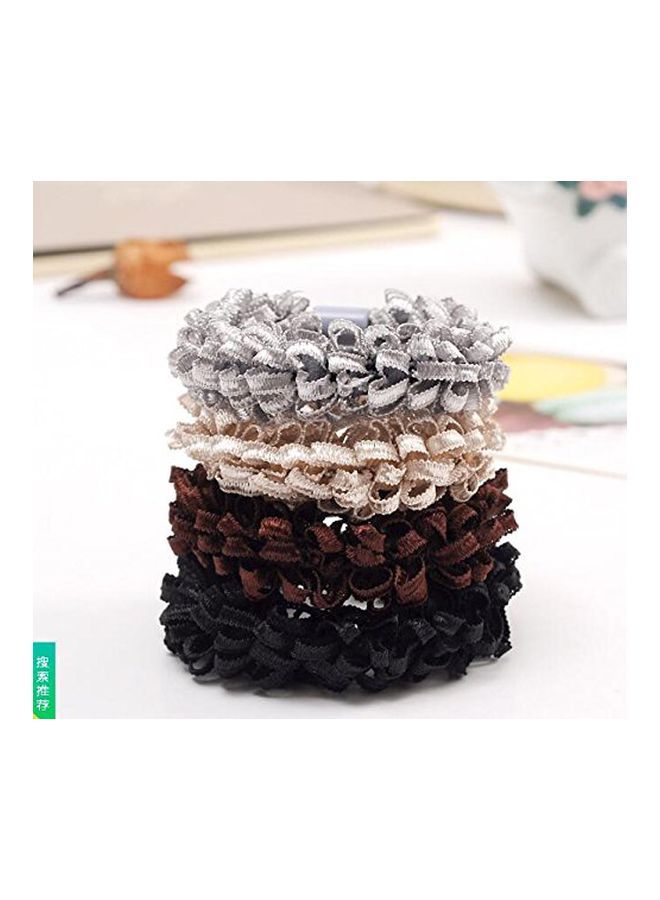 NIBEMINENT 8-Piece Elastic Hair Rope Multicolour - Image 4