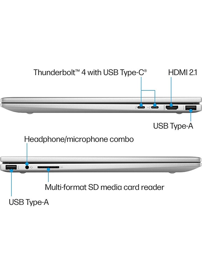 HP Envy X360 15-fe0053dx بشاشة لمس 15.6 بوصة كاملة الوضوح، ومعالج Core i7-1355U/ذاكرة وصول عشوائي سعة 16 جيجابايت/محرك أقراص SSD سعة 512 جيجابايت/بطاقة رسومات Intel Iris Xe/نظام التشغيل Windows 11 - Image 5