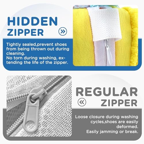 AVNISH Shoe Washing Bag for Washing Machine, Reusable Sneaker Laundry Bag with Heavy-Duty Zipper, Protects Footwear & Reduces Noise, Ideal for Sneakers, Tennis Shoes, and Delicates (Laundry Shoe Bag) - Image 5
