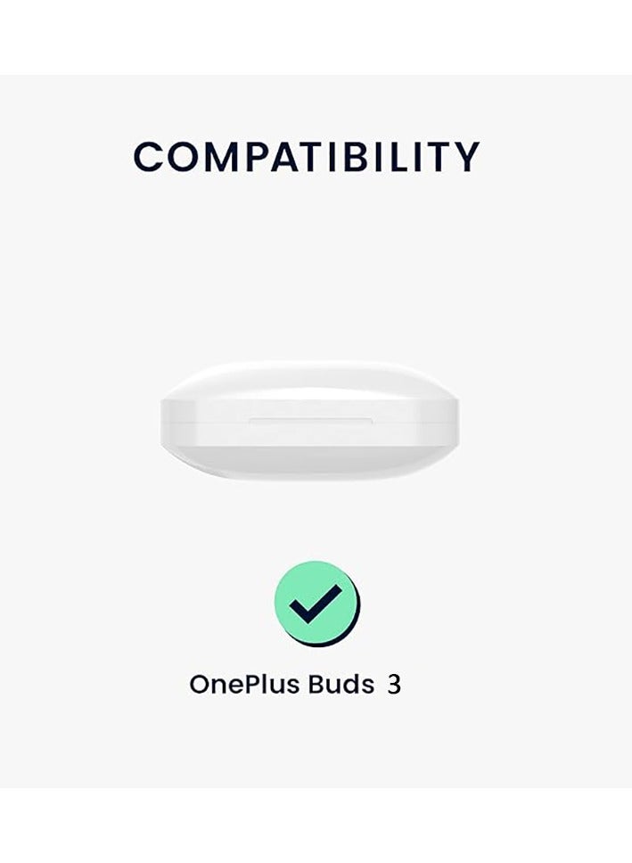 Silicone Protective  Case for OnePlus Buds 3 with Keychain Cover (Green) - Image 2