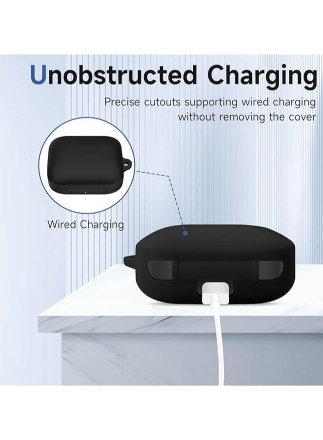 Silicone Protective  Case for OnePlus Buds 3 with Keychain Cover (Green) - Image 5