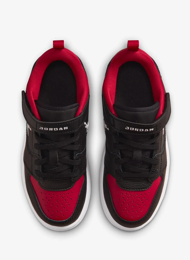 Jordan BLACK/WHITE-GYM RED JORDAN COURT CONNECT LOW BP  | Best Price UAE