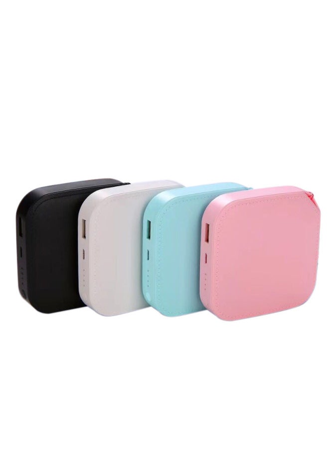 Loquat Source Manufacturers Creative Mini Charging Treasure Printed Logo Small Cute Portable Leather Unicorn Mobile Power-Color:Pink-Power Supply Capacity:5000 MA  - Image 5