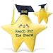 Motionchic Graduation Gift 2026 Star Stuffed Animal with Black Cap Tassel Card Holder Reach for the Stars for Party FavorsSmile Face Style - Image 4
