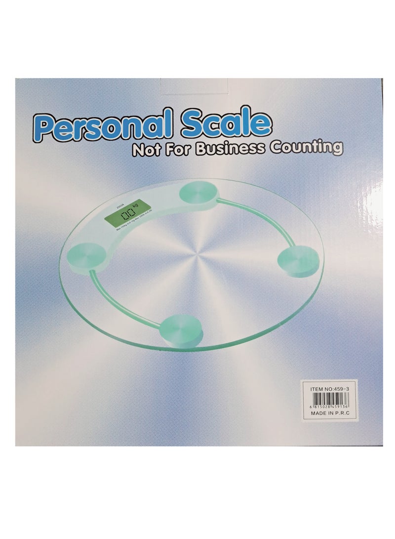 Round Glass Portable Digital Scale 180 kg - Image 2