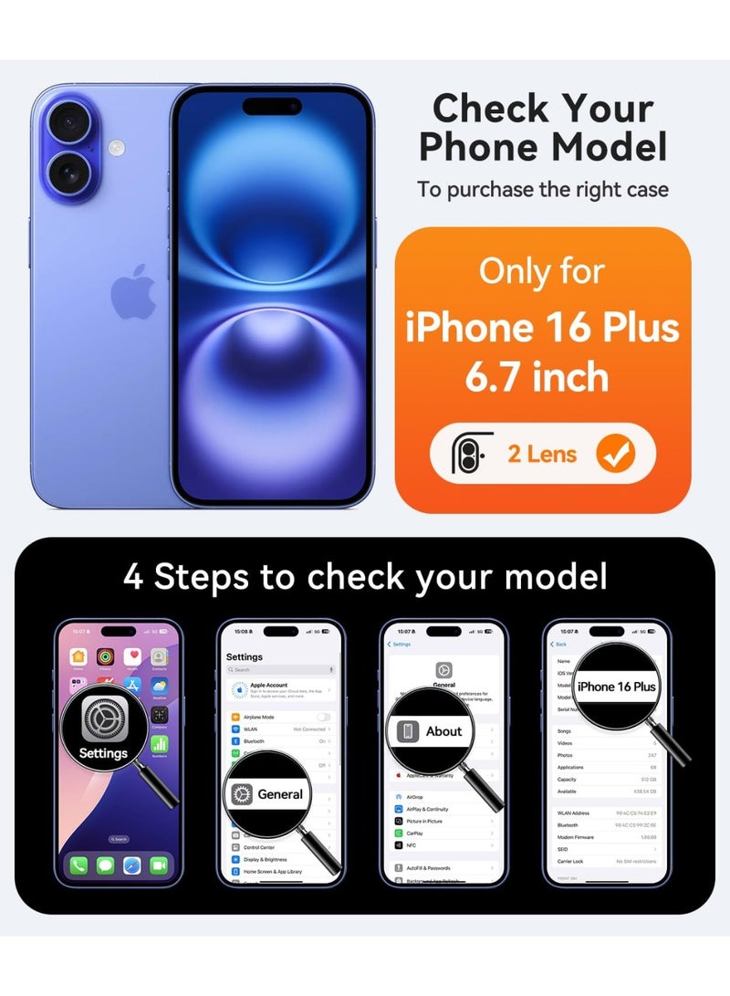 BORTONY iPhone 16 Plus Case 6.7 inch Liquid Silicone Case iPhone 16 Plus Cover Gel Rubber Soft Silky Touch Shockproof Thin Protective Cover for Apple iPhone 16 Plus - Image 2