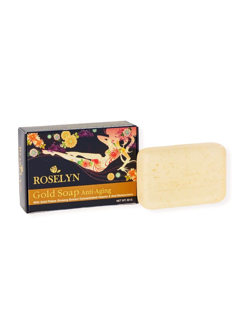 Roselyn Gold Soap Anti Aging 80 G - Image 3