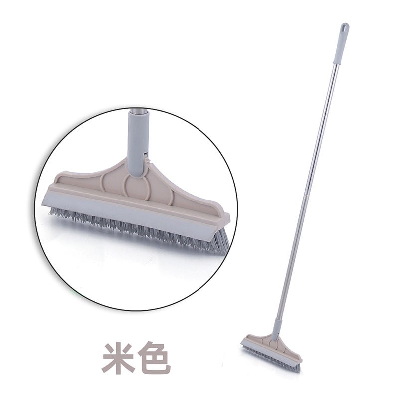 Double-Sided Tile Grout Brush for Bathroom Cleaning Ordinary beige