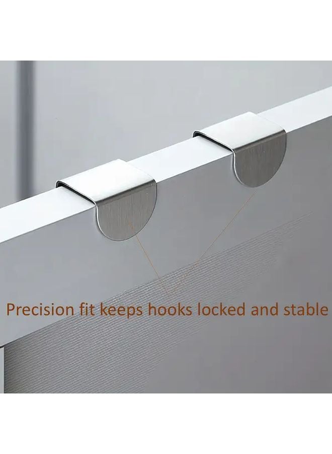 5 حزمة من خطافات الفولاذ المقاوم للصدأ بدون حفر متينة للتركيب السريع في الحمام والمطبخ - Image 5