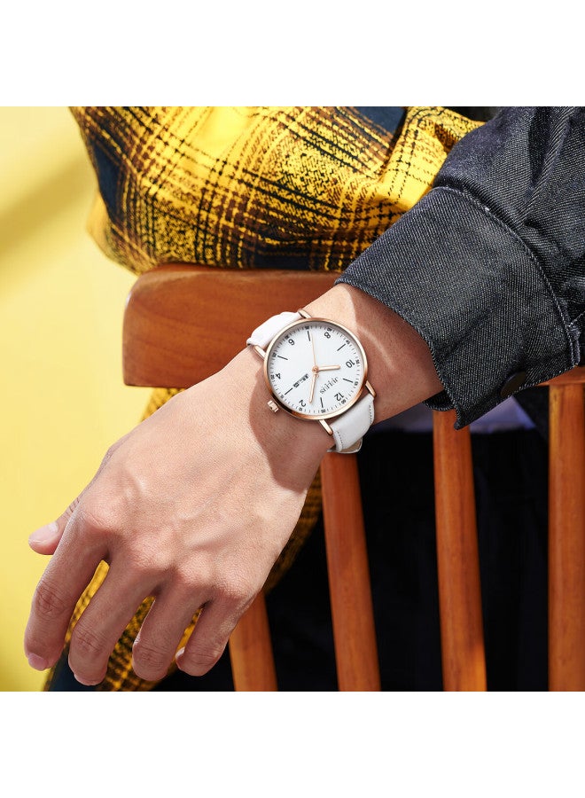Julius (Julius) Men'S Watch New Style For Junior High School And High School Students Exam Calendar Quartz Men'S Watch White Ja-1516Mb - Image 4