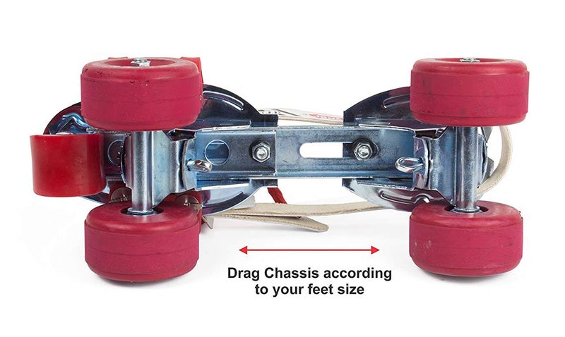 Jonex Tenacity Roller Skates | Senior Tenacity Roller Skates with Brakes | Roller Blades for Kids | Adjustable Shoe Size | Ideal for Indoor and Outdoor Skating | Red Color | - Image 4