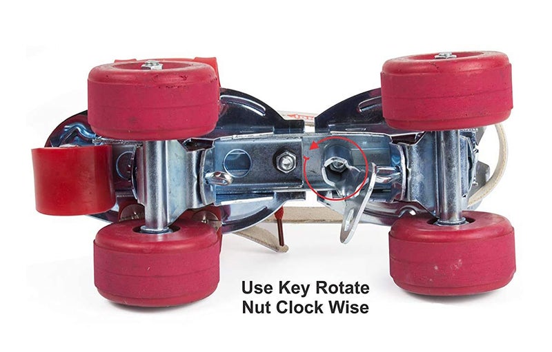 Jonex Tenacity Roller Skates | Senior Tenacity Roller Skates with Brakes | Roller Blades for Kids | Adjustable Shoe Size | Ideal for Indoor and Outdoor Skating | Red Color | - Image 3