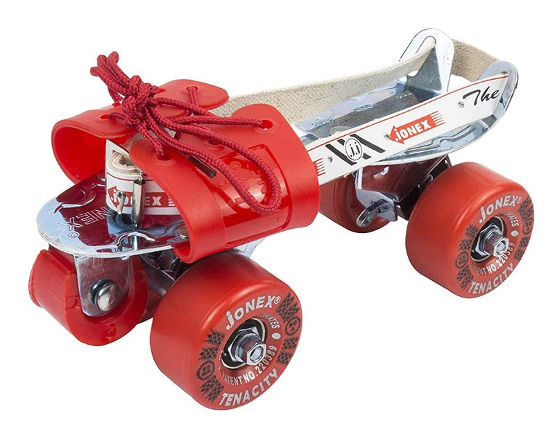 Jonex Tenacity Roller Skates | Senior Tenacity Roller Skates with Brakes | Roller Blades for Kids | Adjustable Shoe Size | Ideal for Indoor and Outdoor Skating | Red Color | - Image 2