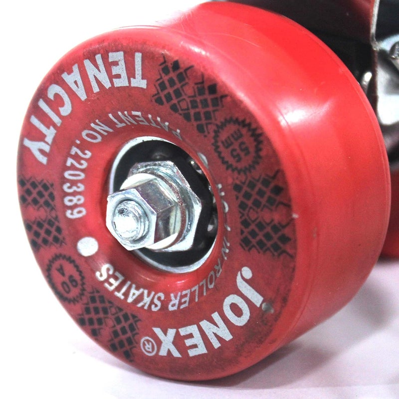 Jonex Tenacity Roller Skates | Senior Tenacity Roller Skates with Brakes | Roller Blades for Kids | Adjustable Shoe Size | Ideal for Indoor and Outdoor Skating | Red Color | - Image 5