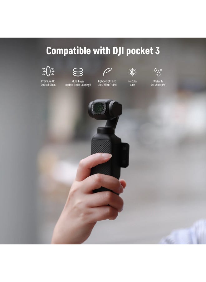 NEEWER 6-Pack Magnetic ND/CPL/UV Filter Set for DJI Osmo Pocket 3 – HD Optical Glass, ND16/32/64/256, CPL & UV, Glare Reduction, Vivid Colors, Fast Attach Camera Filters Kit - Image 2