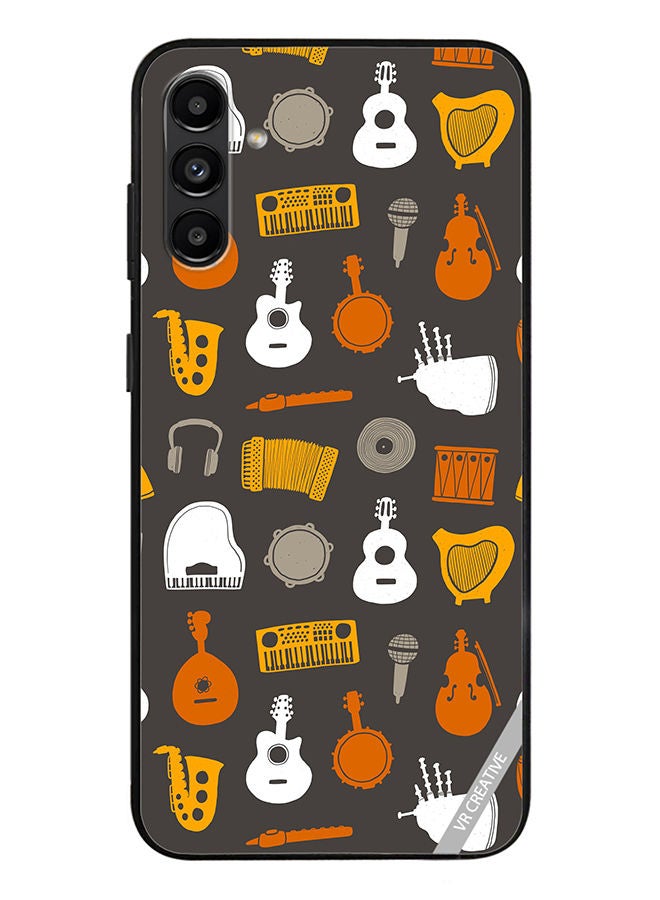 VR CREATIVE Protective Case Cover For Samsung Galaxy A13 5G Musical Instruments Flat Design Multicolour - Image 1