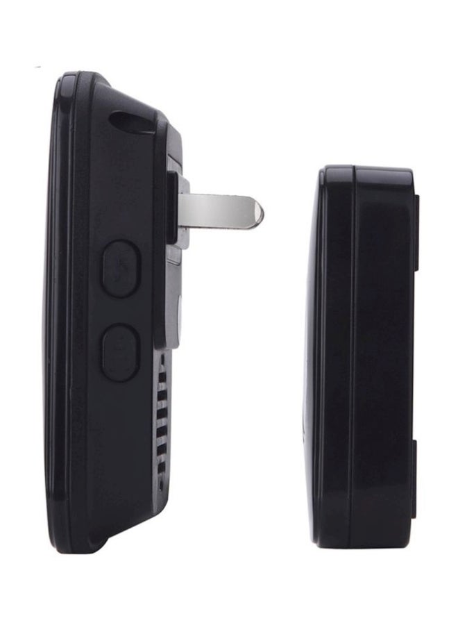 3-Piece Waterproof Wireless Doorbell Black/Blue 17.5x6.6x10.3centimeter - Image 3