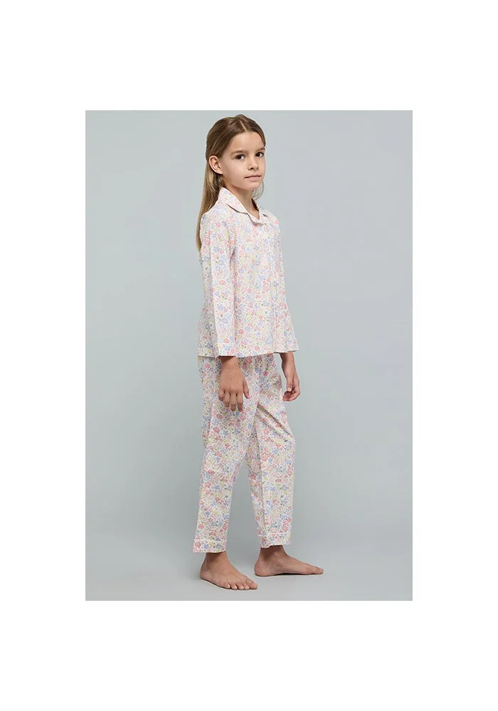 R&b Printed Lapel Collar Pyjama Set