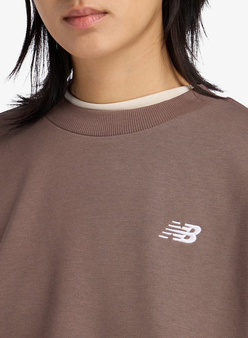 New Balance Essential French Terry Crew Sweatshirt - Image 4
