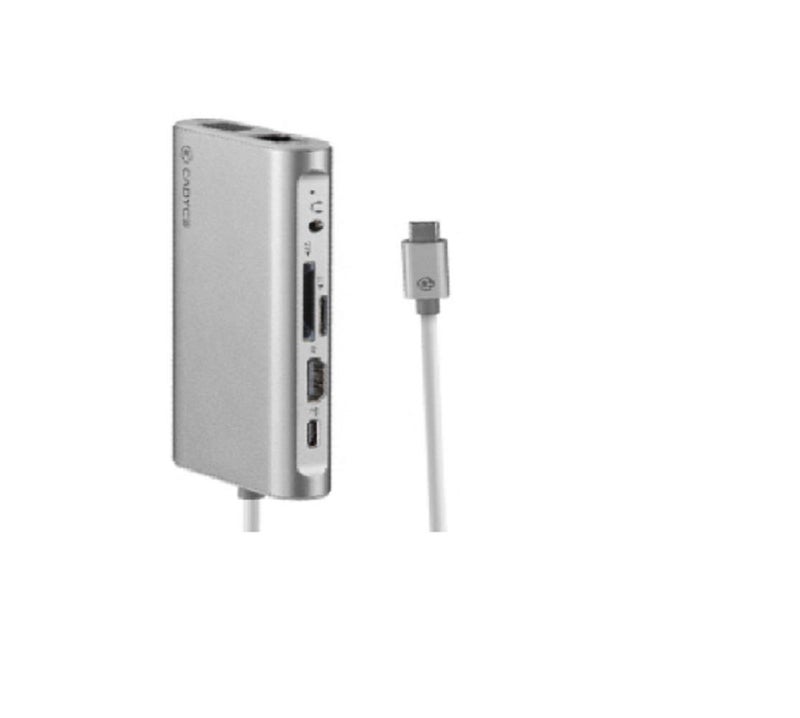 CADYCE USB-C™ to USB 3.0 Hub, Gigabit Ethernet, HDMI (4k) & VGA Adapter with PD Charging (100W) - Image 4